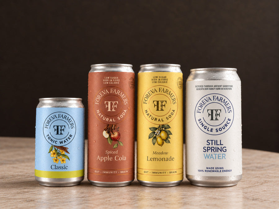Farm Bundle: Classic Tonic, Spiced Apple Cola, Meadow Lemonade, Spring Water